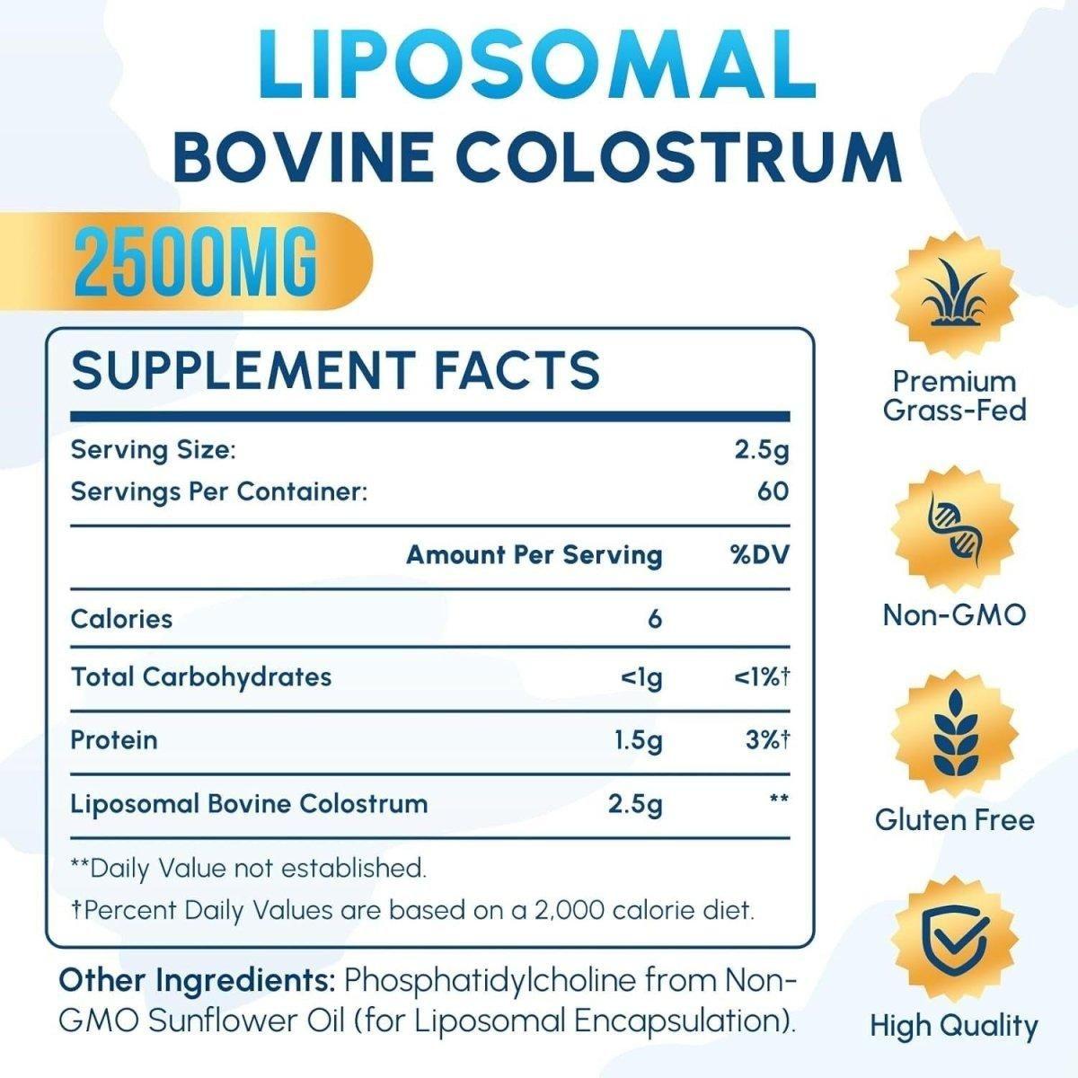 Natural Immune Boosting Colostrum Powder Supplement