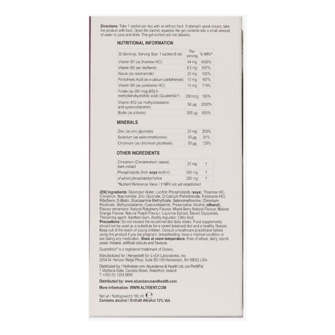 Premium Liposomal Vitamin B Energy Booster Supplement