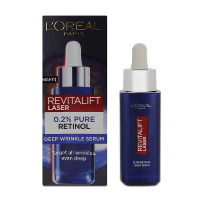 L'Oréal Anti Aging Night Serum 30ml - Wrinkle Reducing Formula