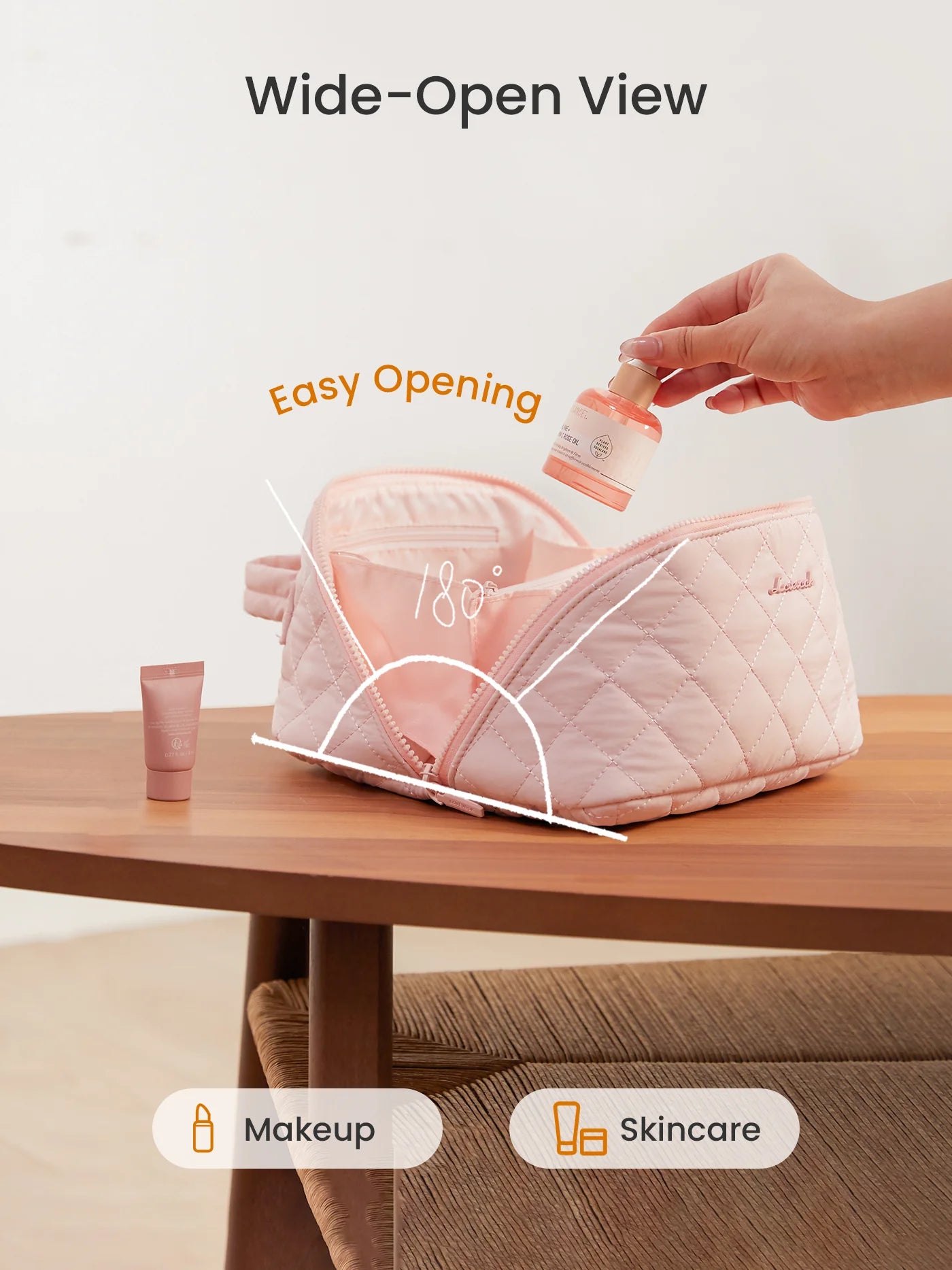 Travel Makeup Bag Set