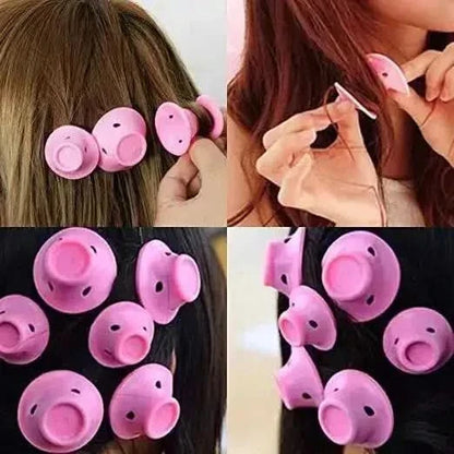 Easy Hair Curler Kit - 10 Soft Rollers for Bouncy Curls - Mycosmeticslondon