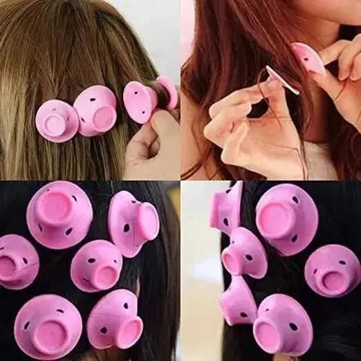Easy Hair Curler Kit - 10 Soft Rollers for Bouncy Curls - Mycosmeticslondon
