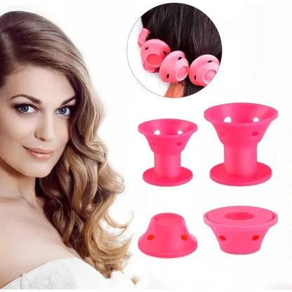 Easy Hair Curler Kit - 10 Soft Rollers for Bouncy Curls