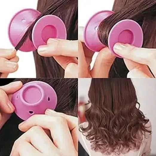 Easy Hair Curler Kit - 10 Soft Rollers for Bouncy Curls
