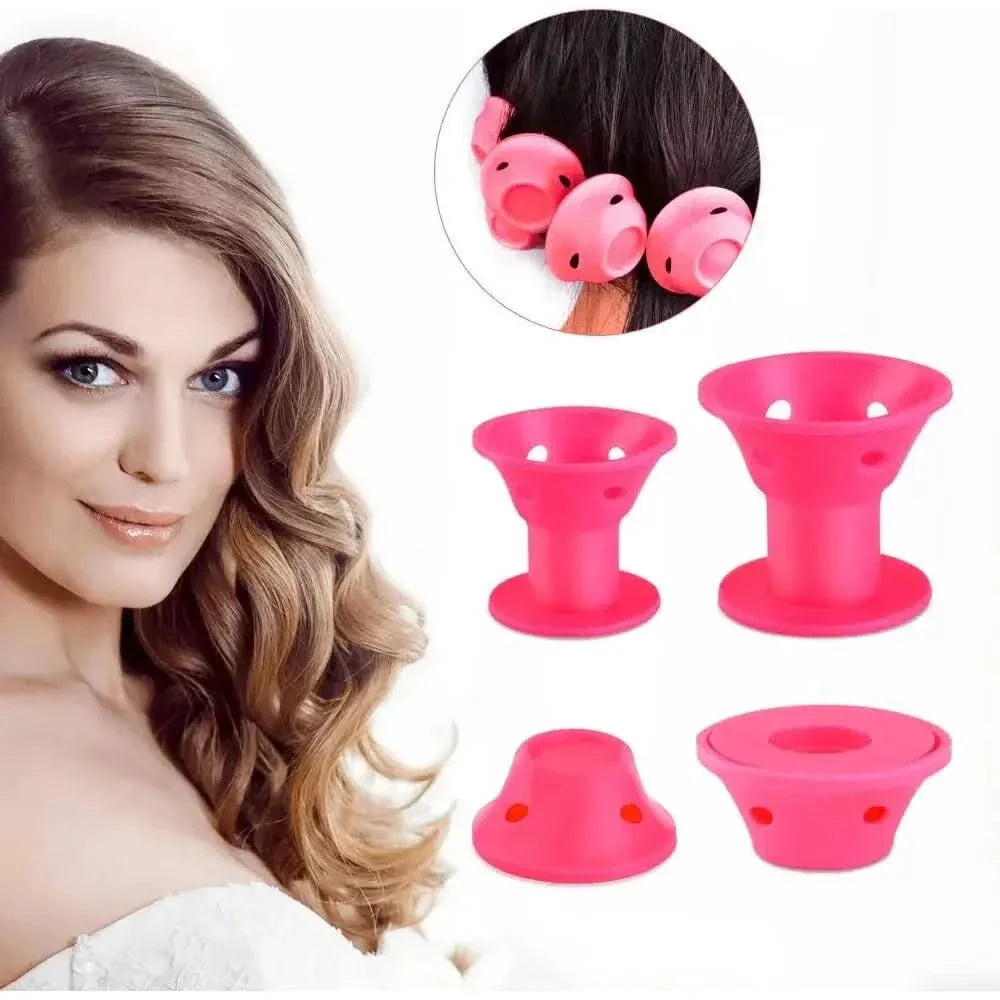 Easy Hair Curler Kit - 10 Soft Rollers for Bouncy Curls
