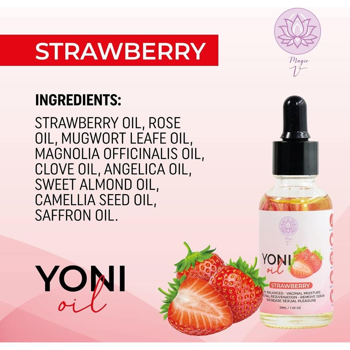 Natural Vaginal Cream for Dryness Relief Strawberry 30ml