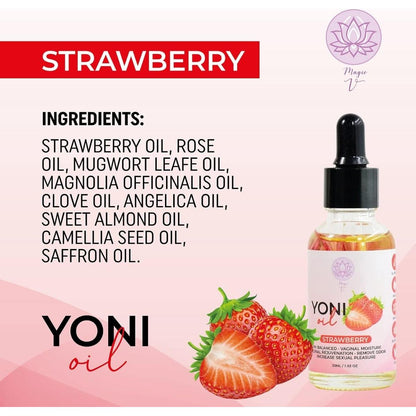 Natural Vaginal Cream for Dryness Relief Strawberry 30ml
