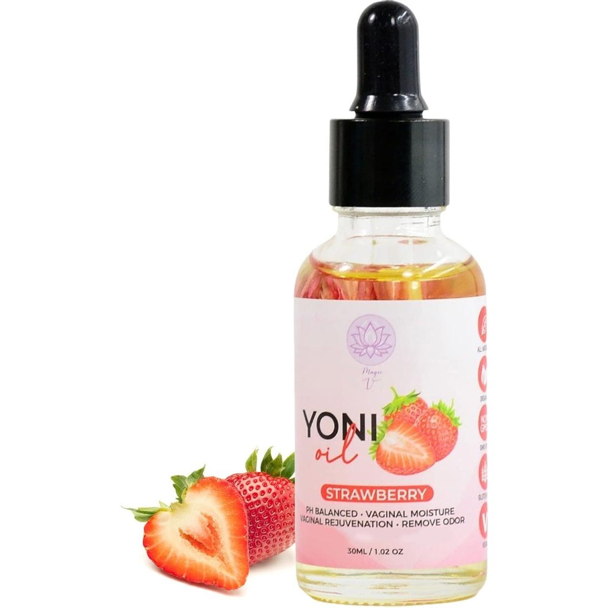 Natural Vaginal Cream for Dryness Relief Strawberry 30ml - Mycosmeticslondon