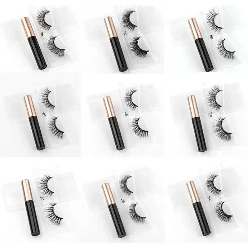 Easy Apply Magnetic Lashes Kit with Waterproof Liner