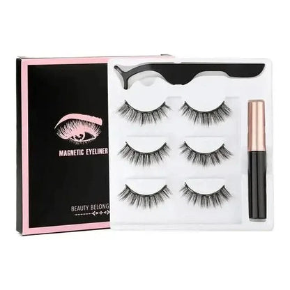 Easy Apply Magnetic Lashes Kit with Waterproof Liner