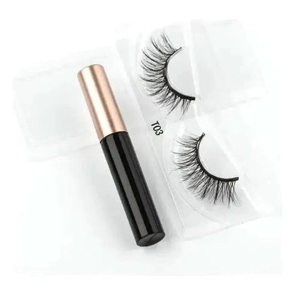 Easy Apply Magnetic Lashes Kit with Waterproof Liner