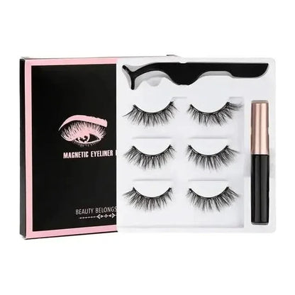 Easy Apply Magnetic Lashes Kit with Waterproof Liner
