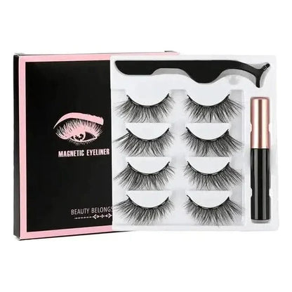 Easy Apply Magnetic Lashes Kit with Waterproof Liner