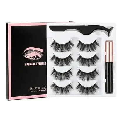 Easy Apply Magnetic Lashes Kit with Waterproof Liner