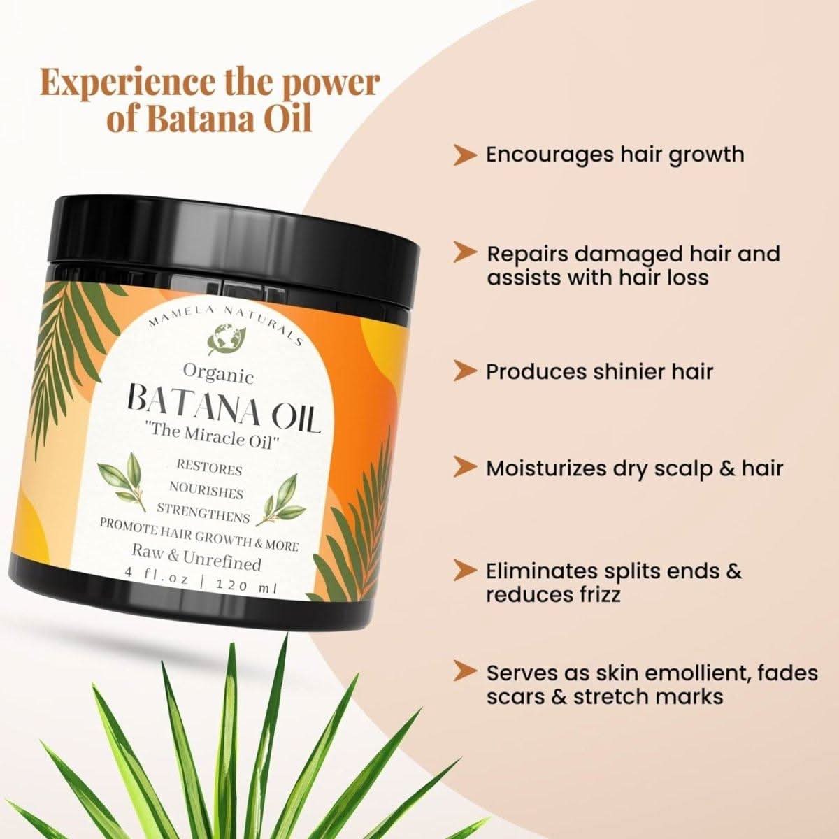 Natural Batana Oil for Hair Growth 120ml
