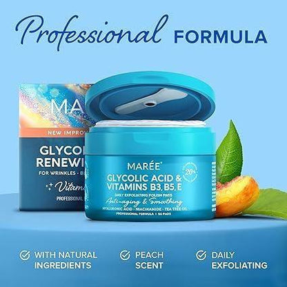 Gentle Daily Exfoliating Pads with Glycolic Acid & Vitamins