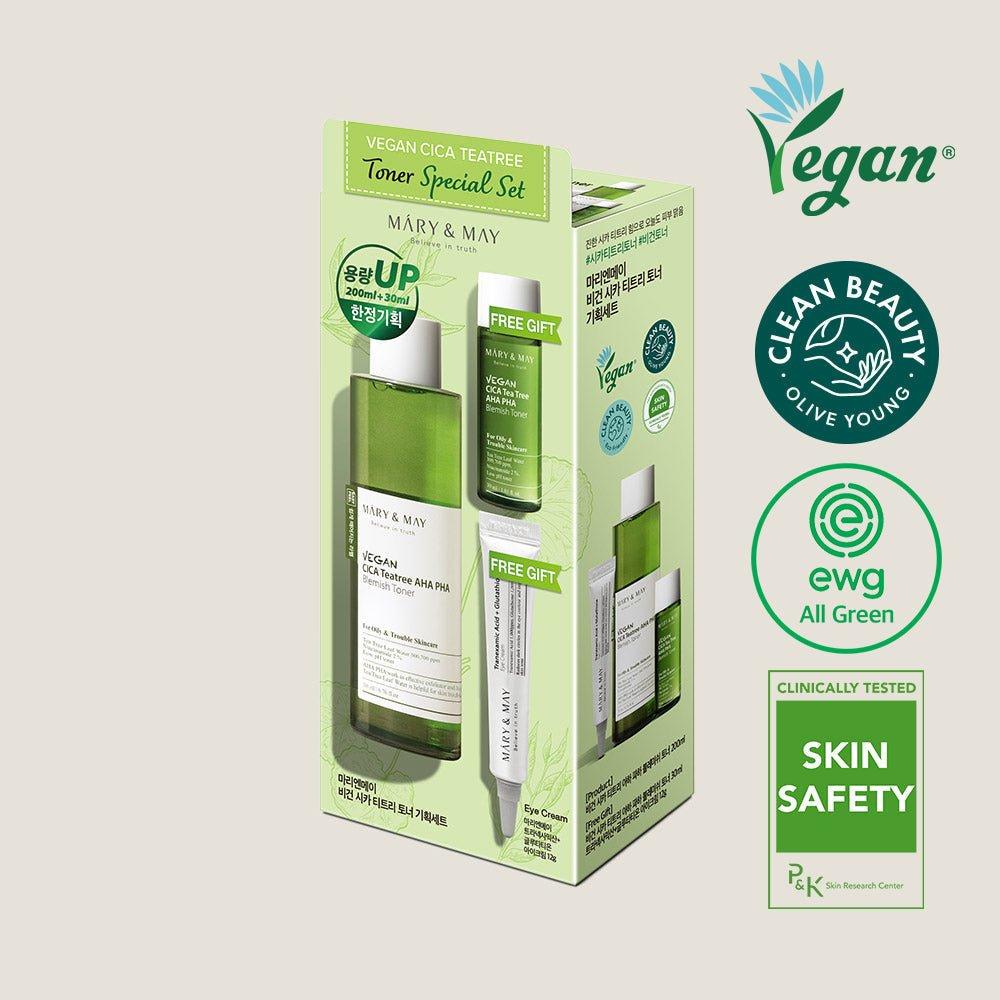 Natural Tea Tree Toner Set for Acne & Pore Care