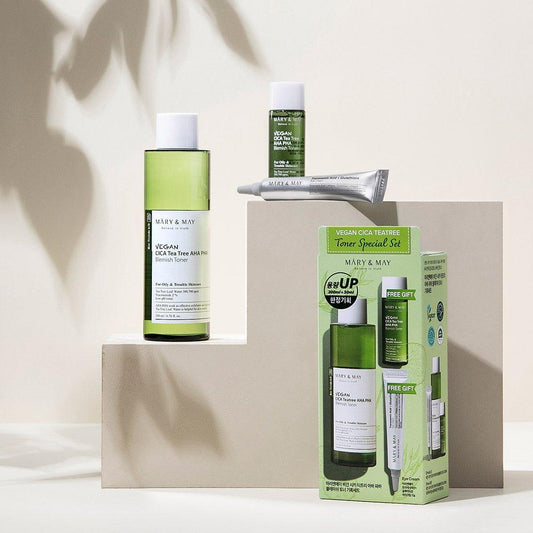 Natural Tea Tree Toner Set for Acne & Pore Care - Mycosmeticslondon