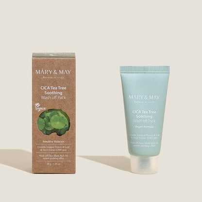 Natural Calming Face Mask with Tea Tree & Cica Extracts
