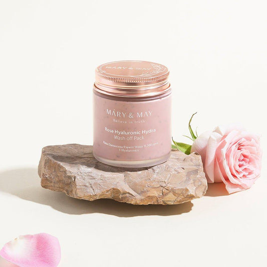 Natural Rose Face Mask with Hyaluronic Acid - Mycosmeticslondon
