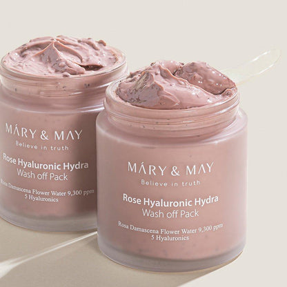 Natural Rose Face Mask Set - Nourishing Hydration Cream