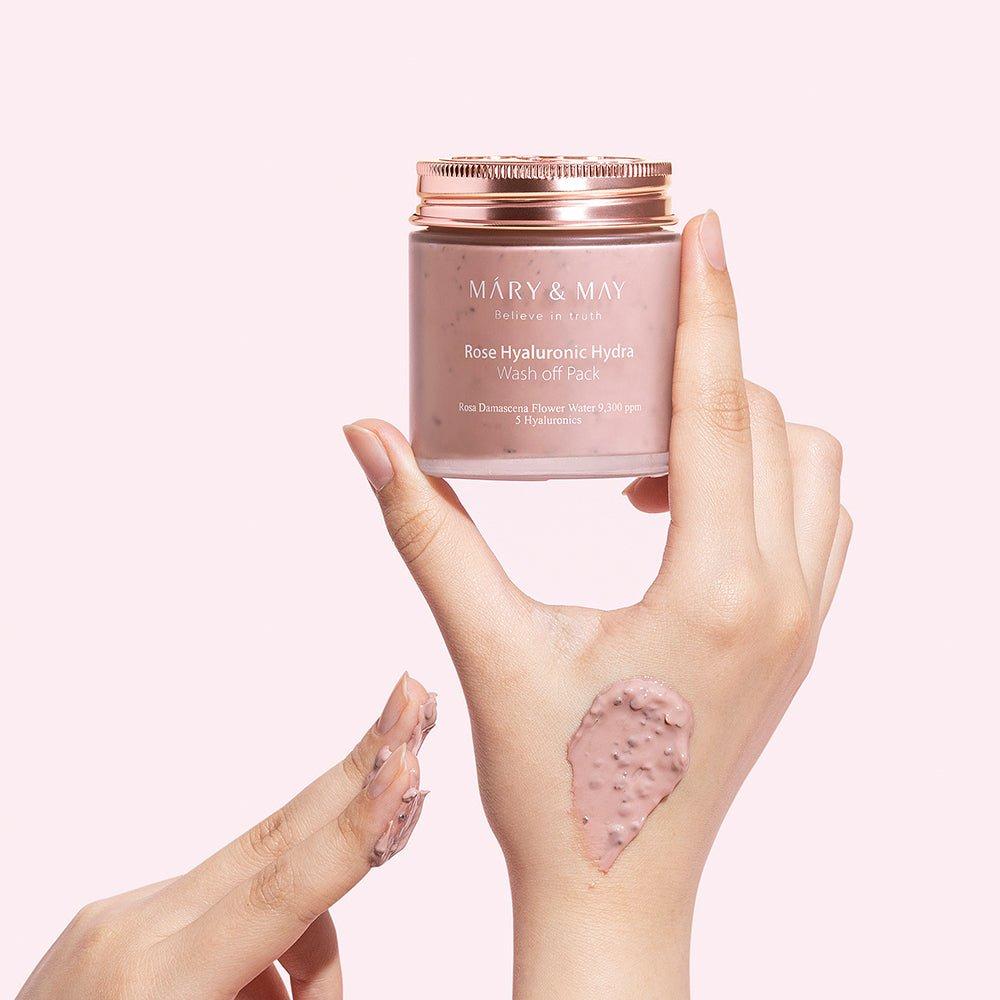 Natural Rose Face Mask Set - Nourishing Hydration Cream