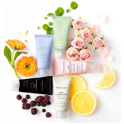 Natural Face Mask Mini Set - 5 Pack Skincare Gift