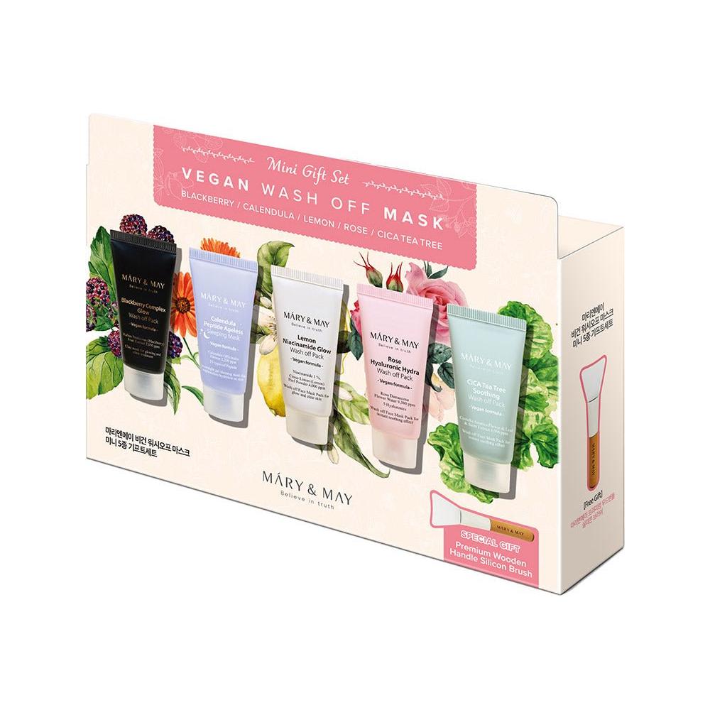 Natural Face Mask Mini Set - 5 Pack Skincare Gift
