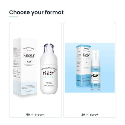 Post-hair removal aftercare – choose your format: 50 ml cream, 20 ml spray