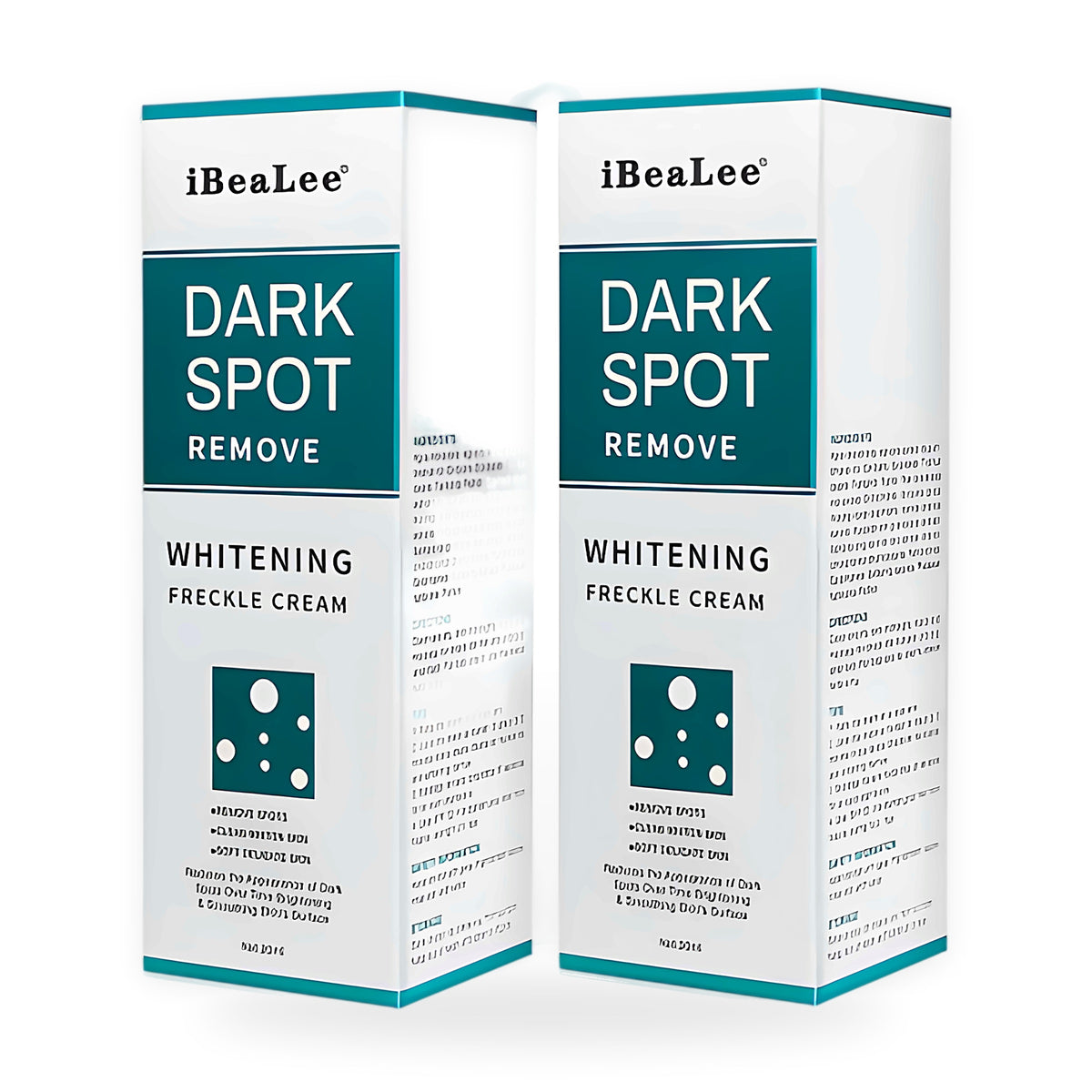 Dark spot cream on a white background