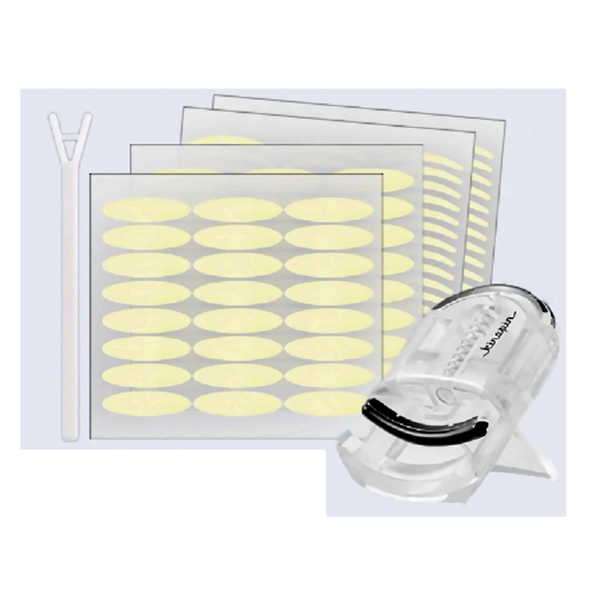 Double eyelid strips with eyelash set 2