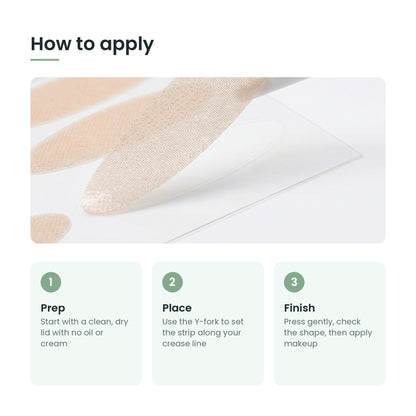 How to apply double eyelid tape in three steps