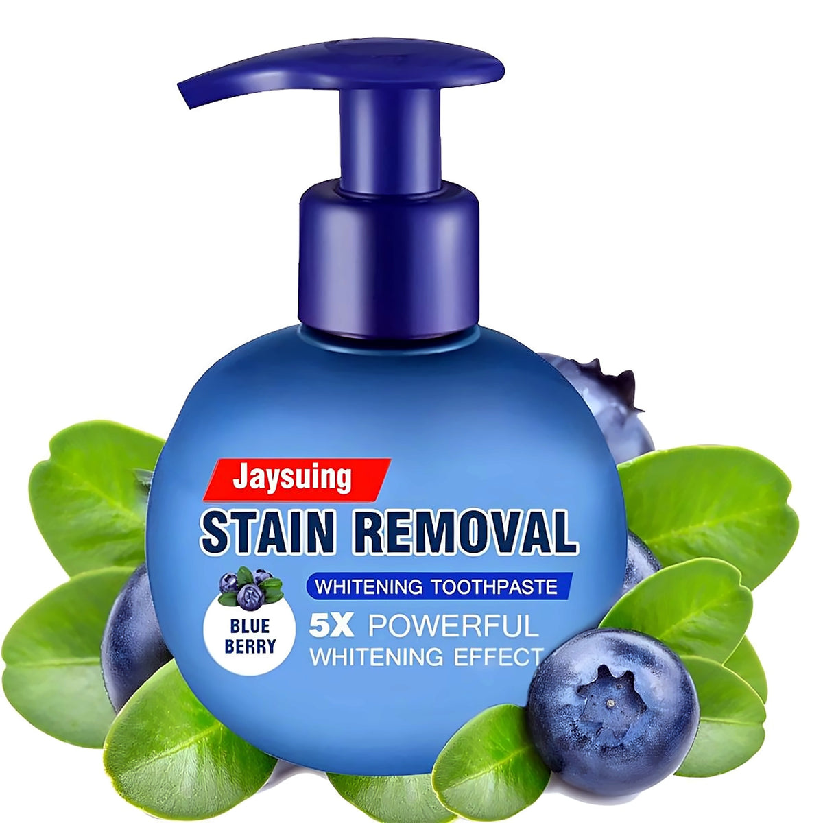 Blueberry stain removal toothpaste