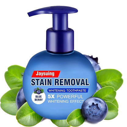Blueberry stain removal toothpaste