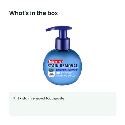 What's in the box: 1 x stain removal toothpaste