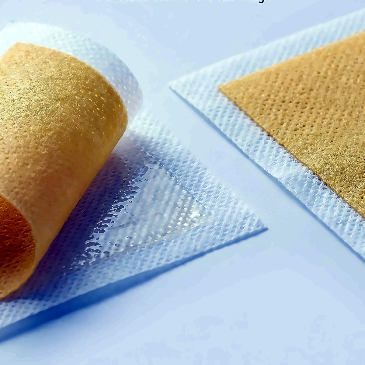 Close-up of the herbal navel patches
