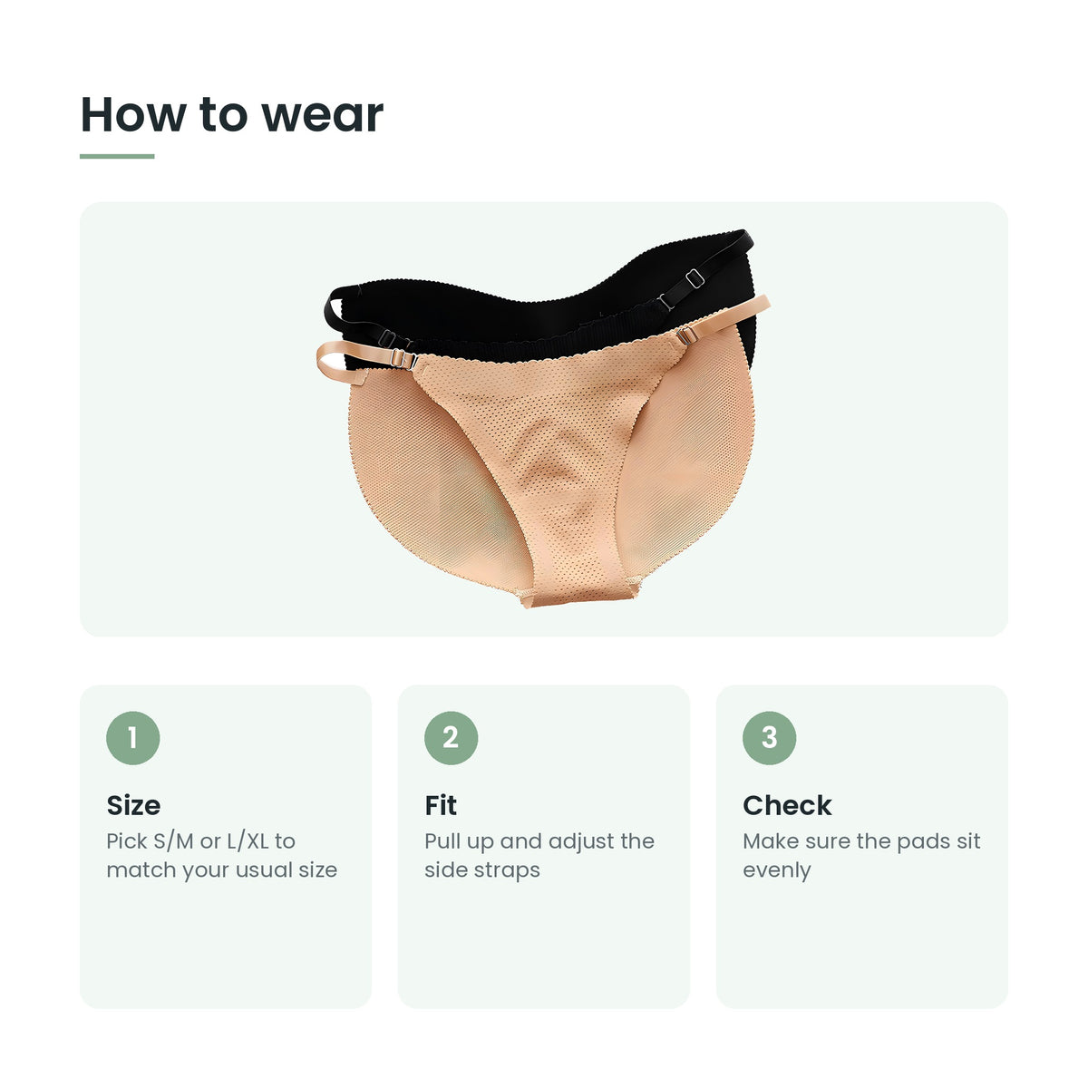 How to wear padded butt enhancer panties