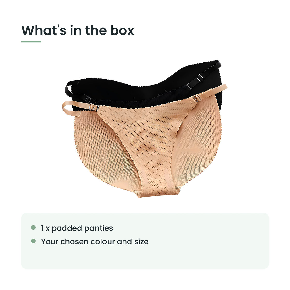 What's in the box: one pair of padded panties