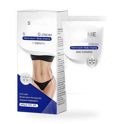 Firming body cream on a white background
