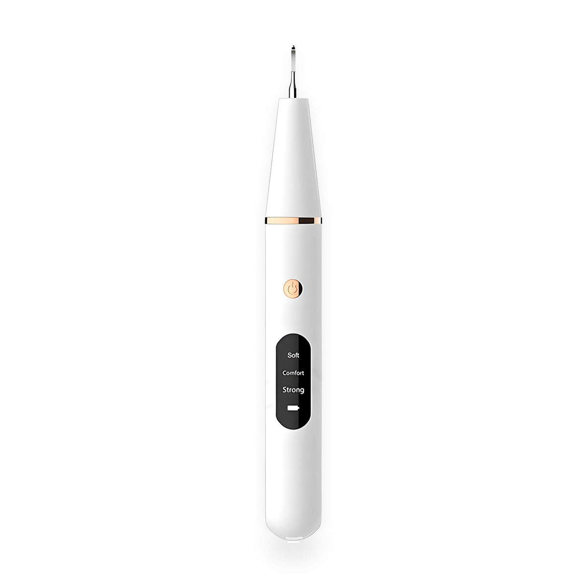 White electric tooth cleaner with display