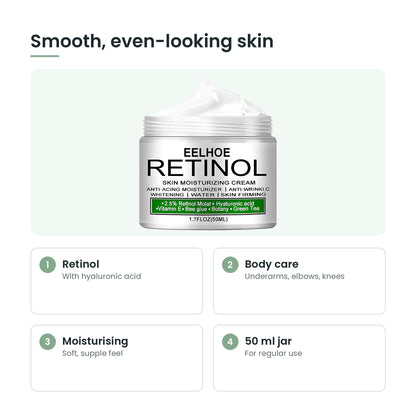 Retinol moisturising cream key features: retinol, body care, moisturising, 50 ml jar