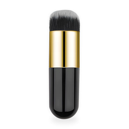 Round foundation brush on a white background