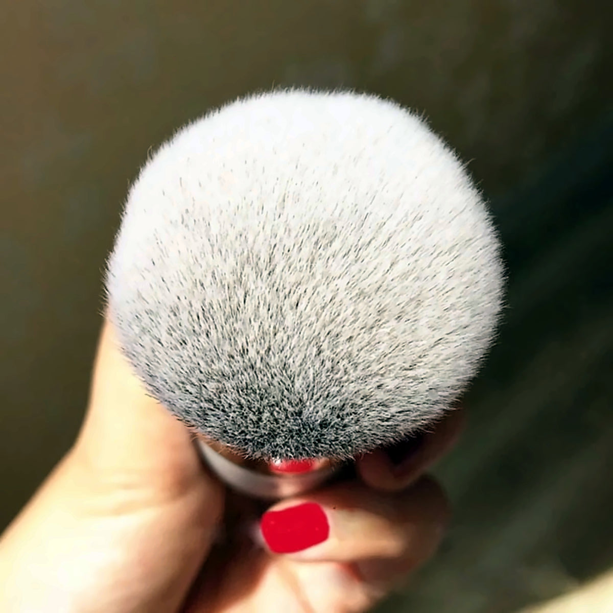 Foundation brush bristles