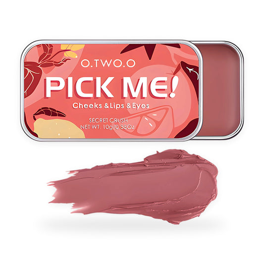 3-in-1 lip, cheek and eye colour on a white background