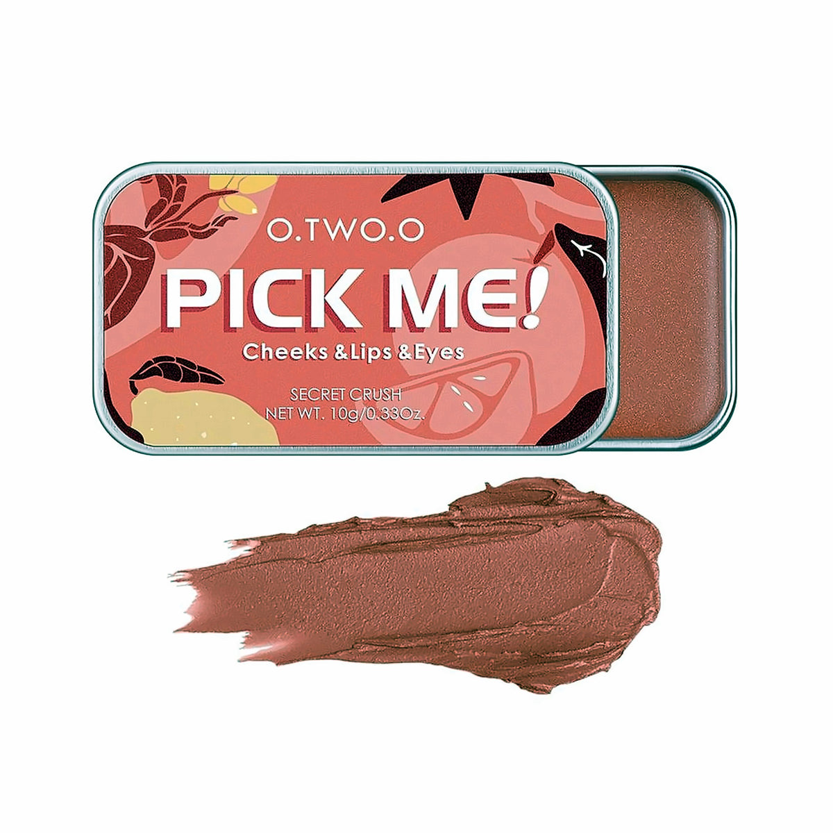 3-in-1 lip, cheek and eye colour – berry