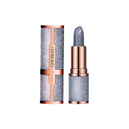 Glitter colour-changing lipstick – purple