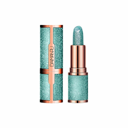 Glitter colour-changing lipstick – green