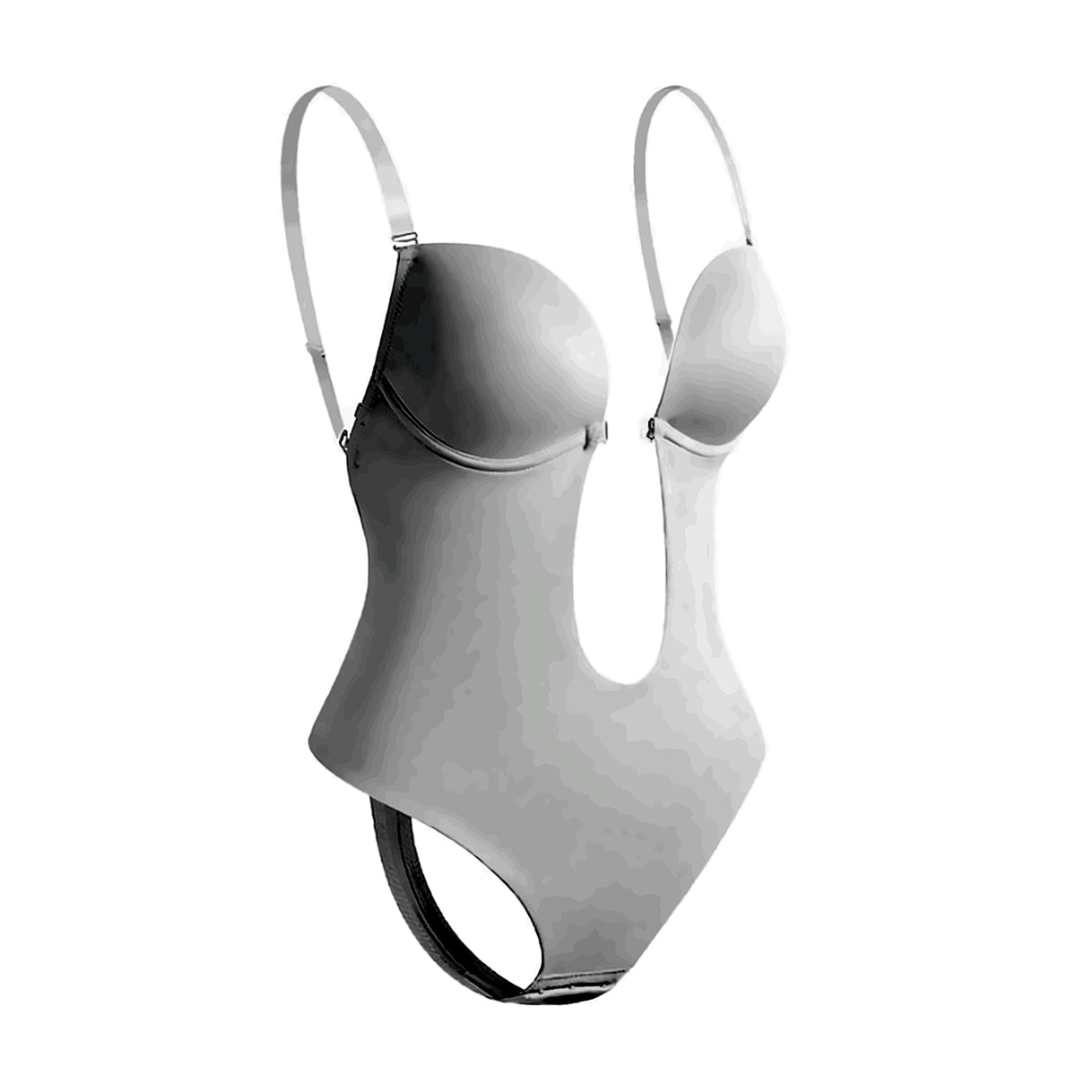 White deep V backless body shaper