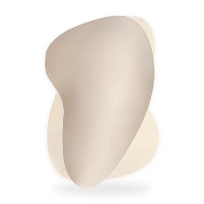 Silicone hip pads on a white background