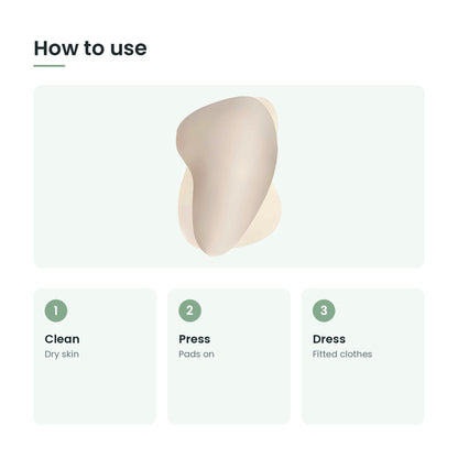 How to use the silicone hip pads: clean, press, dress